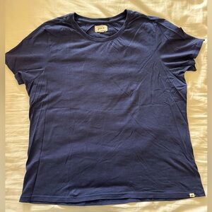 Pact Deep Blue Crew Neck Tee